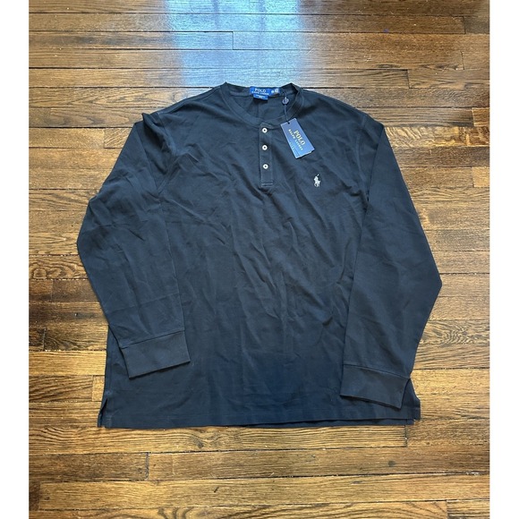 NWT Polo Ralph Lauren Shirt Men's 2XL Black Featherweight Mesh